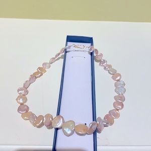 14k Coin Pinky Pearls Necklace! NWOT